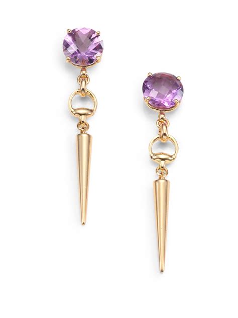 gucci dupe earrings amazon|gucci 18k amethyst earrings.